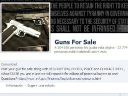 Las personas que no califican para comprar un arma legalmente han utilizado la internet como alternativa. ESPECIAL /