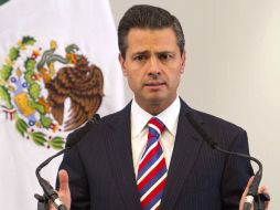 Peña Nieto ofreció un informe de las acciones de su gobierno en beneficio de las mujeres y la equidad en Mérida Yucatán. ARCHIVO /