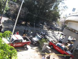 El accidente ocurrió afuera de la Prepa 10, sobre la lateral de Periférico Norte.  /