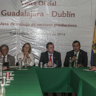 Reciben en Guadalajara al alcalde de Dublín