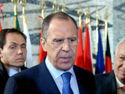 El canciller ruso Sergei Lavrov apunta que la crisis en Ucrania fue ''creada artificialmente por razones puramente geopolíticas''. AFP /