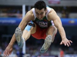 Rivera, tercero el año pasado en el salto largo del mundial al aire libre en Moscú, terminó séptimo entre los ocho finalistas. AP /