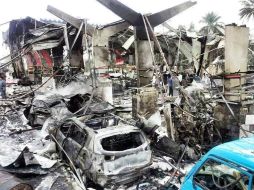 Aspecto de los daños provocados por la explosión. EFE /