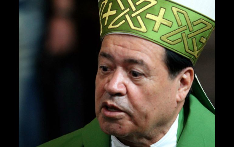 Norberto Rivera ofrece la homilía del primer domingo de Cuaresma. ARCHIVO /