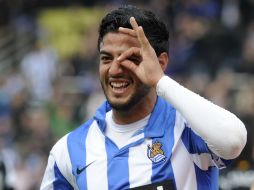 ''El bombardero'' podría ser la salvación de la Real en caso de salir del club. ARCHIVO /