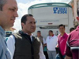 En inspección laboral, Eduardo Almaguer, clausura la ruta 368 de la Alianza y su base. ESPECIAL /
