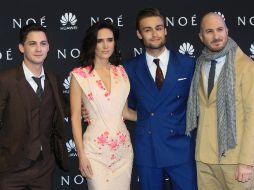 Jennifer Connely, Douglas Booth y Logan Lerman durante la alfombra roja. EFE /