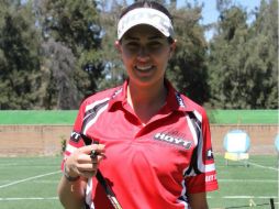 La arquera tapatía Linda Ochoa sigue en la búsqueda de más éxitos. ESPECIAL /