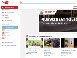 La web muestra la página principal pero al momento de dar click en algún video es cuando se presenta el problema. ESPECIAL /