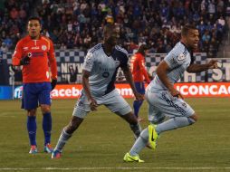 Los jugadores de KAnsas celebran el gol con el que derrotaron a Cruz Azul. MEXSPORT /