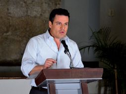 En su mensaje, el gobernador de Jalisco pidió a los transportistas brindar las condiciones laborales óptimas para los operadores. EL INFORMADOR /