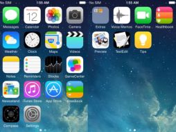 Una de las imágenes muestra varias aplicaciones nuevas, entre ellas la Healthbook, previamente rumoreada. ESPECIAL /