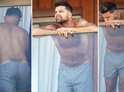 A este inusual look, se suma una barba de tres días muy y un cabello desordenado. ESPECIAL /