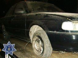 Este es el automóvil que había sido sustraido. ESPECIAL /