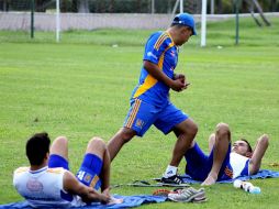 Jugadores de Tigres entrenan previo al próximo encuentro en el Estadio Universitario. ARCHIVO /