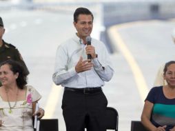 Peña Nieto subraya que los costos de transporte y producción se abaratan con este tipo de obras. TOMADA DE presidencia.gob.mx  /