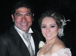 La feliz pareja. Judith Escalona y Jorge Humberto Pérez.  /