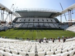 El inmueble de Sao Paulo albergará el partido inaugural el próximo 12 de junio. AP /