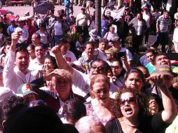 El día de falta de los trabajadores que se manifiestan será compensado con uno de sus días económicos o, en su caso, con un descuento.  /