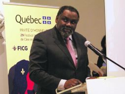 Kotto, ministro de Cultura y las Comunicaciones de Quebec, reconoce el impacto del cine mexicano en territorio canadiense.  /
