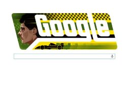 El ''doodle'' contiene el perfil del corredor y un auto de carreras sobre su base. ESPECIAL /