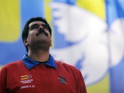 Maduro ofreció un discurso tras una marcha de estudiantes que repudia los actos vandálicos por los que pasa Venezuela. AFP /