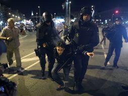 Autoridades de Madrid movilizaron a mil 700 policías para  garantizar la seguridad en la zona. AP /