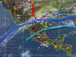 Las lluvias en el occidente, centro y sur del País podrían estar acompañadas de actividad eléctrica. ESPECIAL /