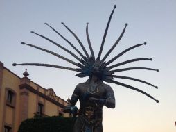 ícono. Danzante conchero chichimeca, guardián del Centro Histórico de Querétaro.  /