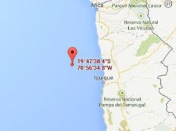 El movimiento telúrico tuvo su epicentro a unos 100 kilómetros al noroeste de Iquique. TOMADA DE @FrenteFantasma  /