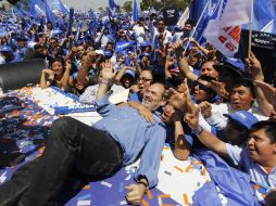 Gustavo Madero contiende por su reelección a la dirigencia nacional del PAN. ARCHIVO /