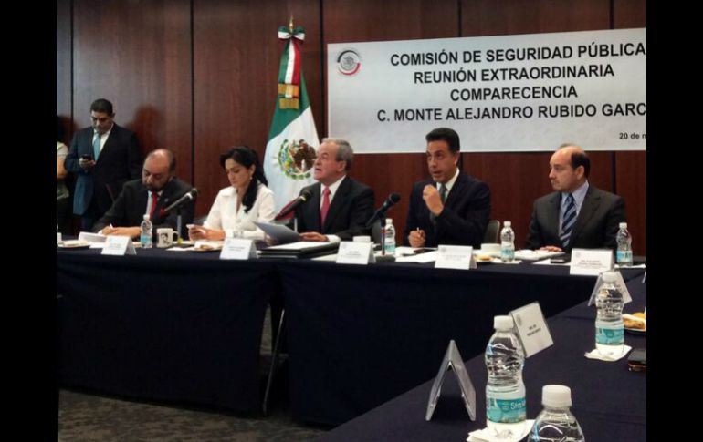 El pasado 20 de marzo, Rubido García compareció ante la Comisión de Seguridad Pública del Senado. ARCHIVO /