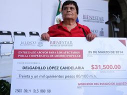 Doña Candelaria acudió al Palacio de Gobierno, en el Centro de Guadalajara, para poner fin a las exigencias que hizo por ocho años.  /