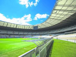 Pocos en orden. El estadio de Minas Gerais es uno de los que han podido entregar en los tiempos acordados por el Comité Organizador. EFE /