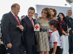 El Presidente Peña Nieto arrancó oficialmente la Colecta Anual de la Cruz Roja el 20 de marzco desde el Zócalo de la Ciudad de México. ARCHIVO /