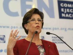 La presidenta nacional del PAN, Cecilia Romero Castillo, expone que esta reforma es clave para avanzar en la democratización del país. ARCHIVO /
