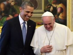 El encuentro entre el mandatario estadounidense y el líder religioso fue de poco más de 50 minutos. AP /