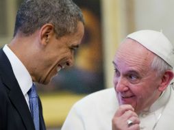 Barack Obama y Su Santidad mantuvieron una audiencia en El Vaticano. AP /
