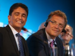 Jerome Valcke admite que aún no hay una solución para la construcción de las estructuras temporales en Sao Paulo. AFP /