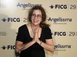 A Dana Rotberg también la acompañó en la gala, el director del FICG, Iván Trujillo.  /