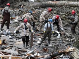 El lodo sepultó gran parte de la comunidad de Oso, en la región de Seattle. AP /