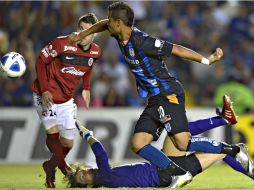Da silva fue el encargado de llevar a la victoria al Querétaro con dos anotaciones. MEXSPORT /