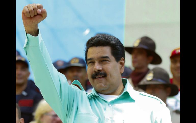 El mandatario, manifiesta su deseo de que el pueblo venezolano defina su destino para la construcción de una sociedad nueva. AFP /
