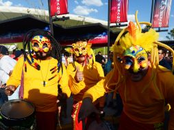 Los aficionados se ubicaron en la parte alta norte del Omnilife.  /