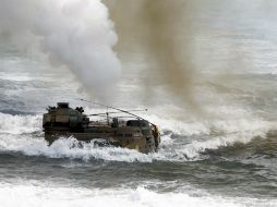 Corea del Norte indica que realizará maniobras con disparos reales cerca de la frontera marítima con el Sur. EFE /