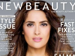 Hayek aparece en la portada de la revista 'NewBeauty' en el número PrimaveraVerano 2014. ESPECIAL /