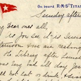 Única carta escrita la noche del accidente del Titanic es subastada