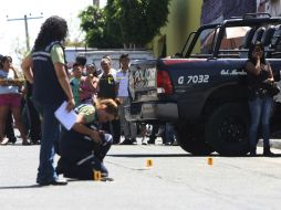 En la escena del crimen fueron encontrados tres casquillos del calibre .9 milímetros.  /