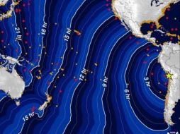 Reportan olas de hasta 1.60 metros golpean Iquique y de 1.80 metros en Pisagua. TOMADA DE @chaac_tlaloc  /
