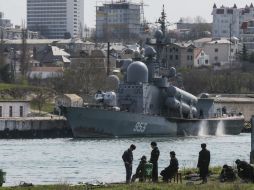 Aspecto del despliegue militar ruso en Crimea. EFE /